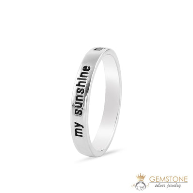 Silver Ring-Sunshine Signet