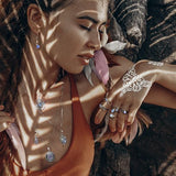 Moonstone Earring-Azure Beauty - gemstonesilverjewelryus