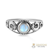 Moonstone Ring-Seashell Grace