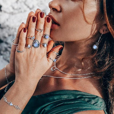 Moonstone Earring-Delightful Zealot - Gemstone Silver Jewelry