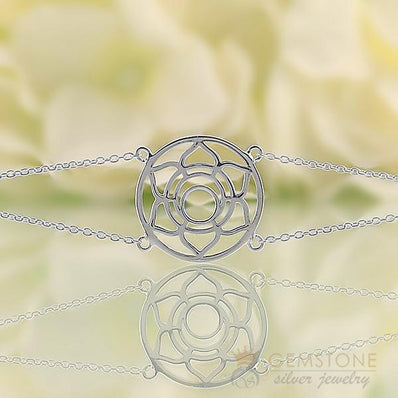 925 STERLING SILVER -SACRAL CHAKRA BRACELET - Gemstone Silver Jewelry
