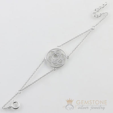 925 STERLING SILVER -SACRAL CHAKRA BRACELET - Gemstone Silver Jewelry