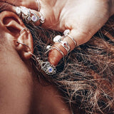 Moonstone Earring-Crisp Flame - gemstonesilverjewelryus