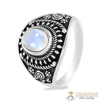 Moonstone Ring-Luna Daze