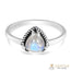 Moonstone Ring-Trinity Drop