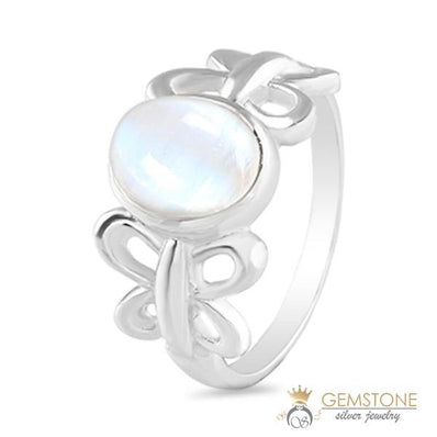 Moonstone Ring-Butterfly Lore