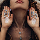 Moonstone Earring-Radiant Angel - gemstonesilverjewelryus