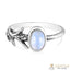 Moonstone Ring-Delicate Cusp