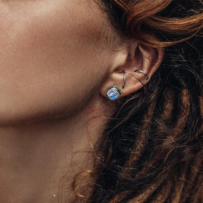 Moonstone Studs-Ravishing Moon