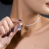 Moonstone Pendant-Lustrous Whisper - Gemstone Silver Jewelry