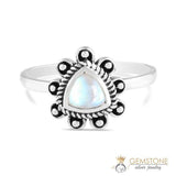 Moonstone Ring-Bohemian Treble