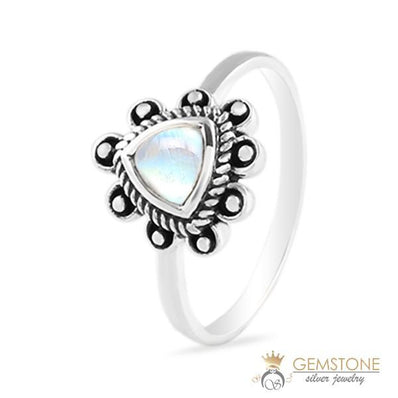 Moonstone Ring-Bohemian Treble