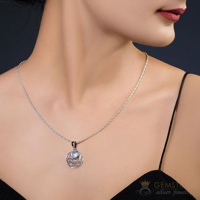 Moonstone Pendant-Tempting Tribute - Gemstone Silver Jewelry