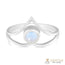 Moonstone Ring-Dainty Luster