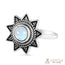 Moonstone Ring-Edwardian Stardust
