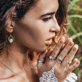 Moonstone Earring-Majestic Force - gemstonesilverjewelryus