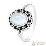 Moonstone Ring-Delicate Flair
