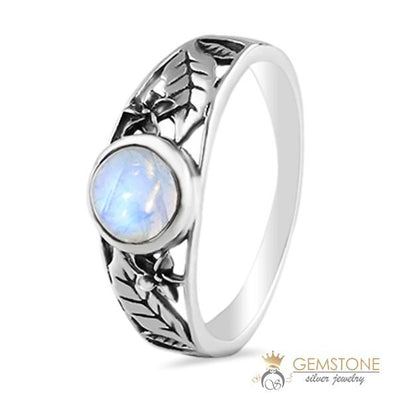 Moonstone Ring-Crisp Meadow