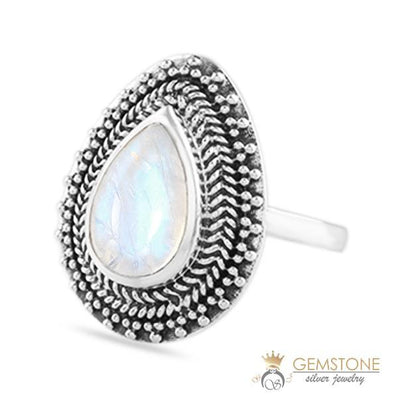 Moonstone Ring-Colossal Elegance