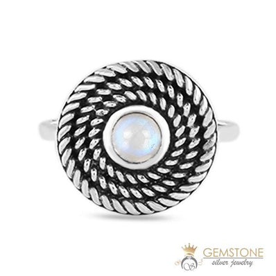 Moonstone Ring-Harmonious Devotion