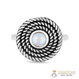 Moonstone Ring-Harmonious Devotion