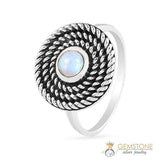 Moonstone Ring-Harmonious Devotion