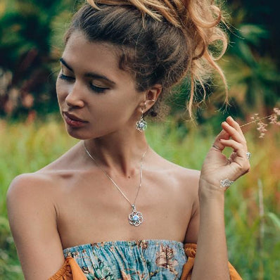 Moonstone Earring-Spectra - Gemstone Silver Jewelry