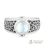 Moonstone Ring-Obsidian Folklore
