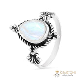 Moonstone Ring-Flawless Chevron