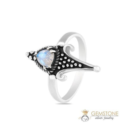 Moonstone Ring-Wild Edges