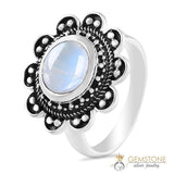 Moonstone Ring-Moonflower