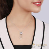 Moonstone Necklace-Celestial Waterfall - gemstonesilverjewelryus