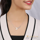 Moonstone Necklace-Cupid Moon - gemstonesilverjewelryus