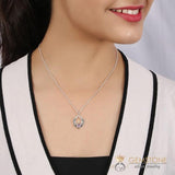 Moonstone Necklace-Festival Feather - gemstonesilverjewelryus