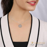 Moonstone Necklace-Exotic Lotus - gemstonesilverjewelryus