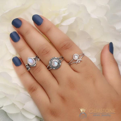 Moonstone Ring-Precious Crux