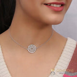 925 STERLING SILVER -CROWN CHAKRA CHOKER - gemstonesilverjewelryus