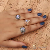 Moonstone Ring-Dainty Luster