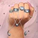 Moonstone Ring-Royal Encore - gemstonesilverjewelryus