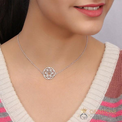 925 STERLING SILVER -SACRAL CHAKRA NECKLACE - Gemstone Silver Jewelry