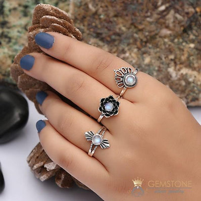 Moonstone Ring-Harbored Gunsmoke