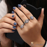 Moonstone Ring-Neat Enticement - gemstonesilverjewelryus