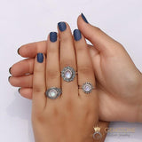 Moonstone Ring-Miracle Of Zeus - gemstonesilverjewelryus