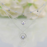 Moonstone Necklace-Moon Wisdom - gemstonesilverjewelryus