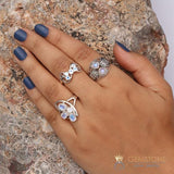 Moonstone Ring-Pliant Morning - gemstonesilverjewelryus