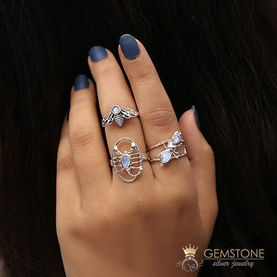 Moonstone Ring-Dual Euphoria