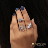 Moonstone Ring-Dual Euphoria