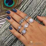 Moonstone Ring-Youthful Splendor - gemstonesilverjewelryus