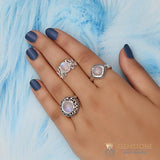 Moonstone Ring-Butterfly Lore - gemstonesilverjewelryus