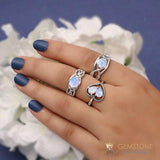 Moonstone Ring-Striking Arrow - gemstonesilverjewelryus